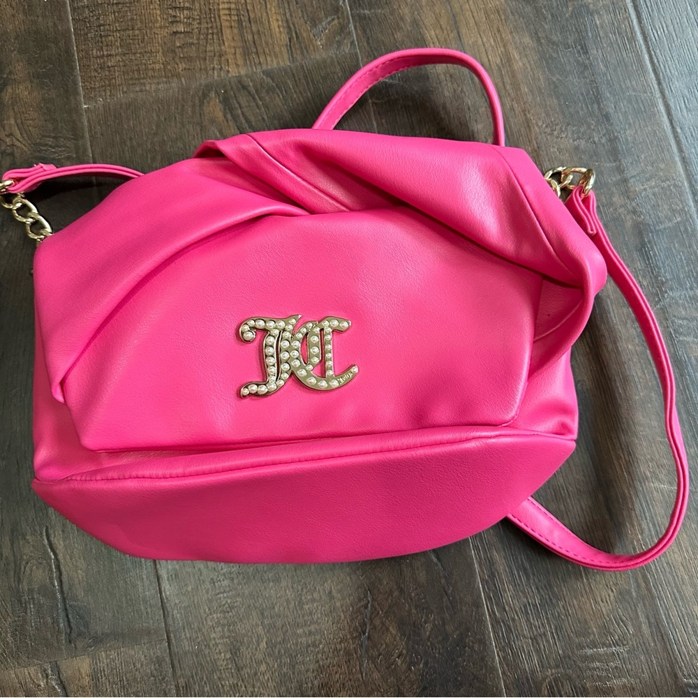 NWOT Juicy Couture Bright Pink Crossbody
